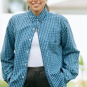 CHAPS Men's Plaid Button Down Shirt L